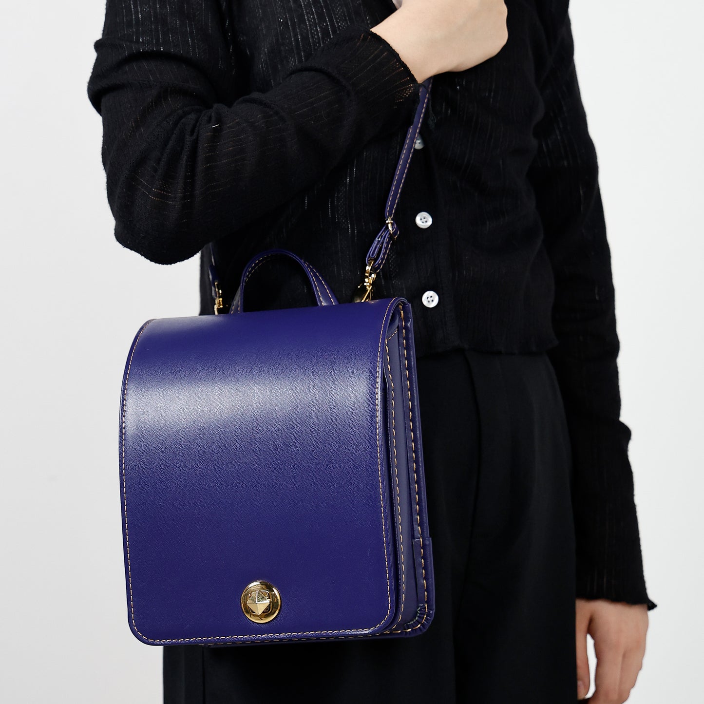 Made-to-Order Mimi Rand Mini Backpack Japanese-style, Handcrafted Cow Leather
