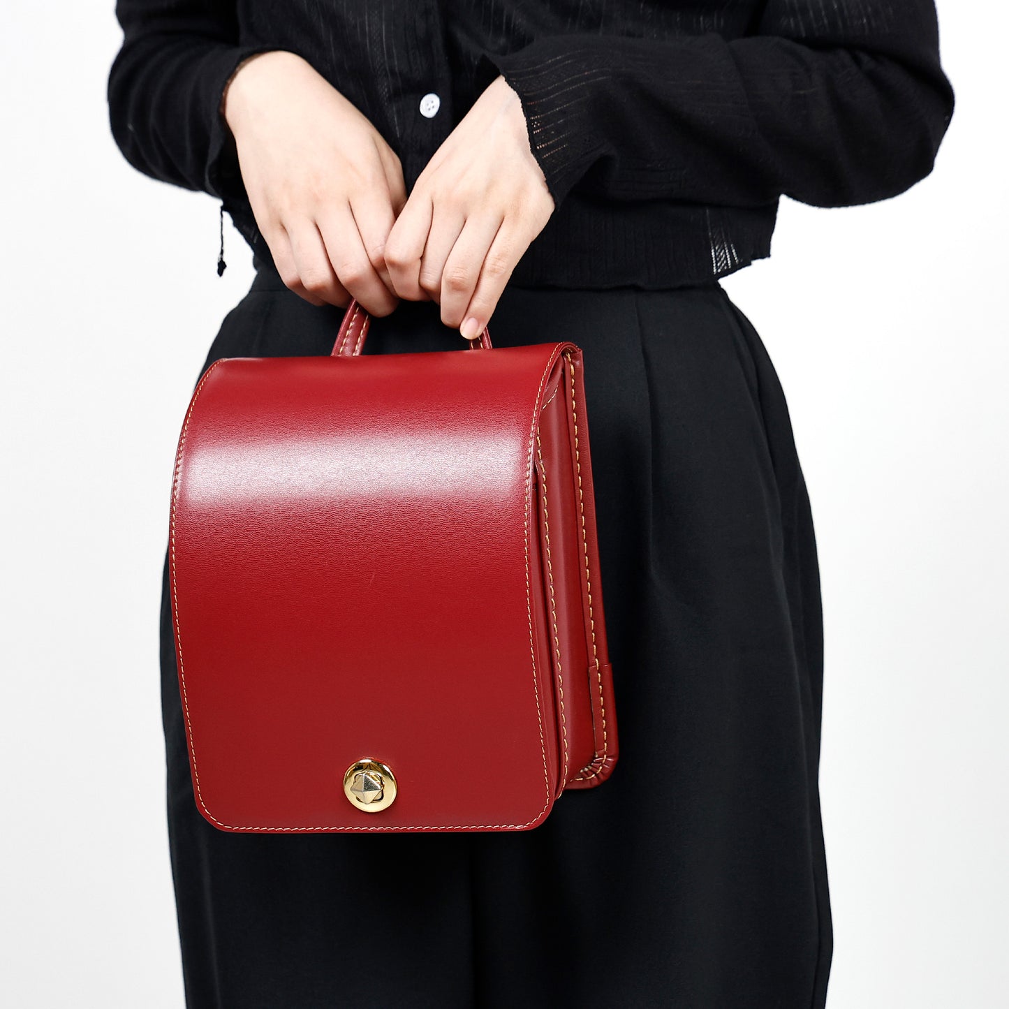 Made-to-Order Mimi Rand Mini Backpack Japanese-style, Handcrafted Cow Leather