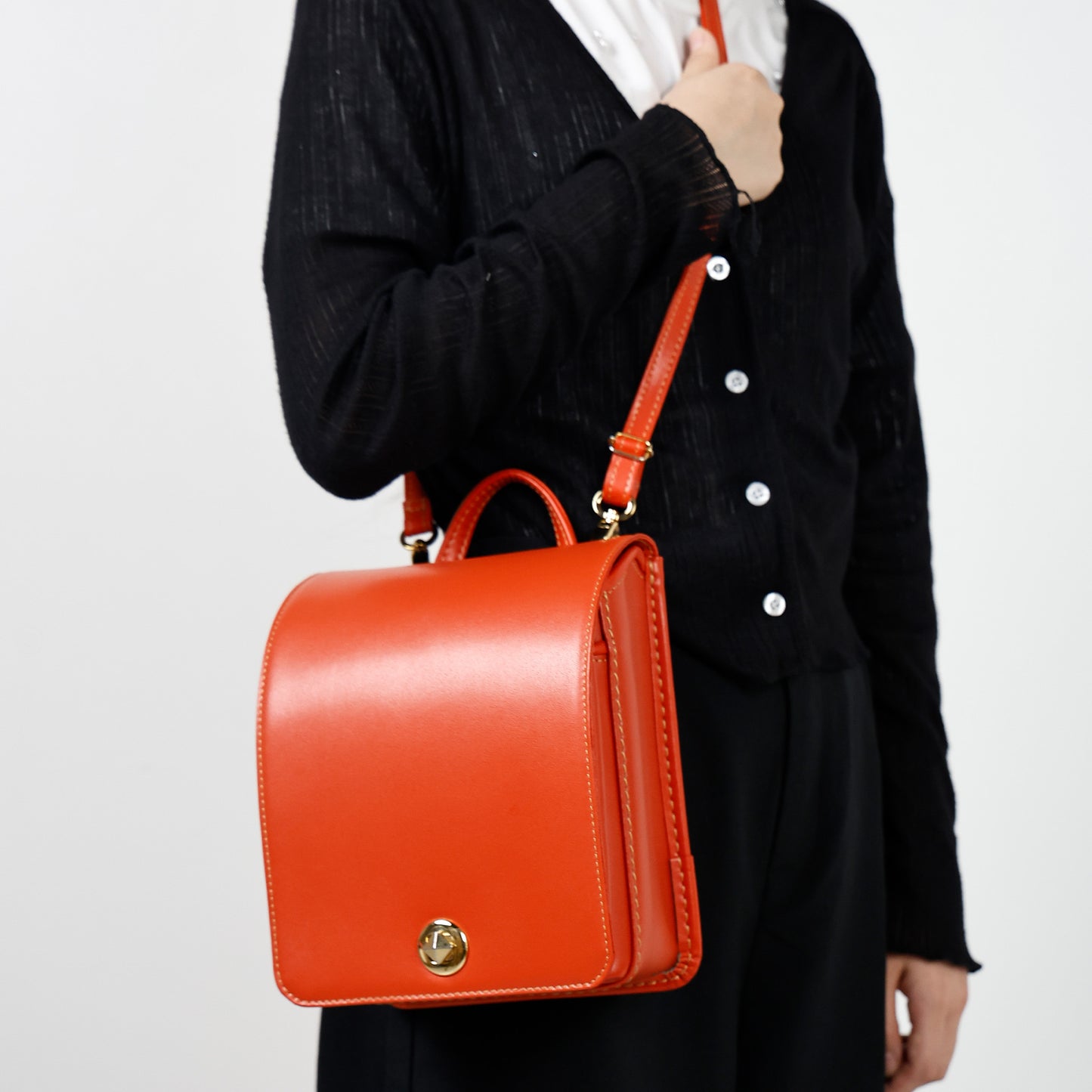 Made-to-Order Mimi Rand Mini Backpack Japanese-style, Handcrafted Cow Leather