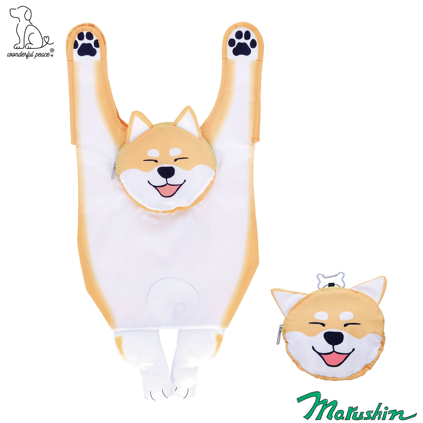 Sac écologique à suspendre Merveilleux Peace Shiba Inu