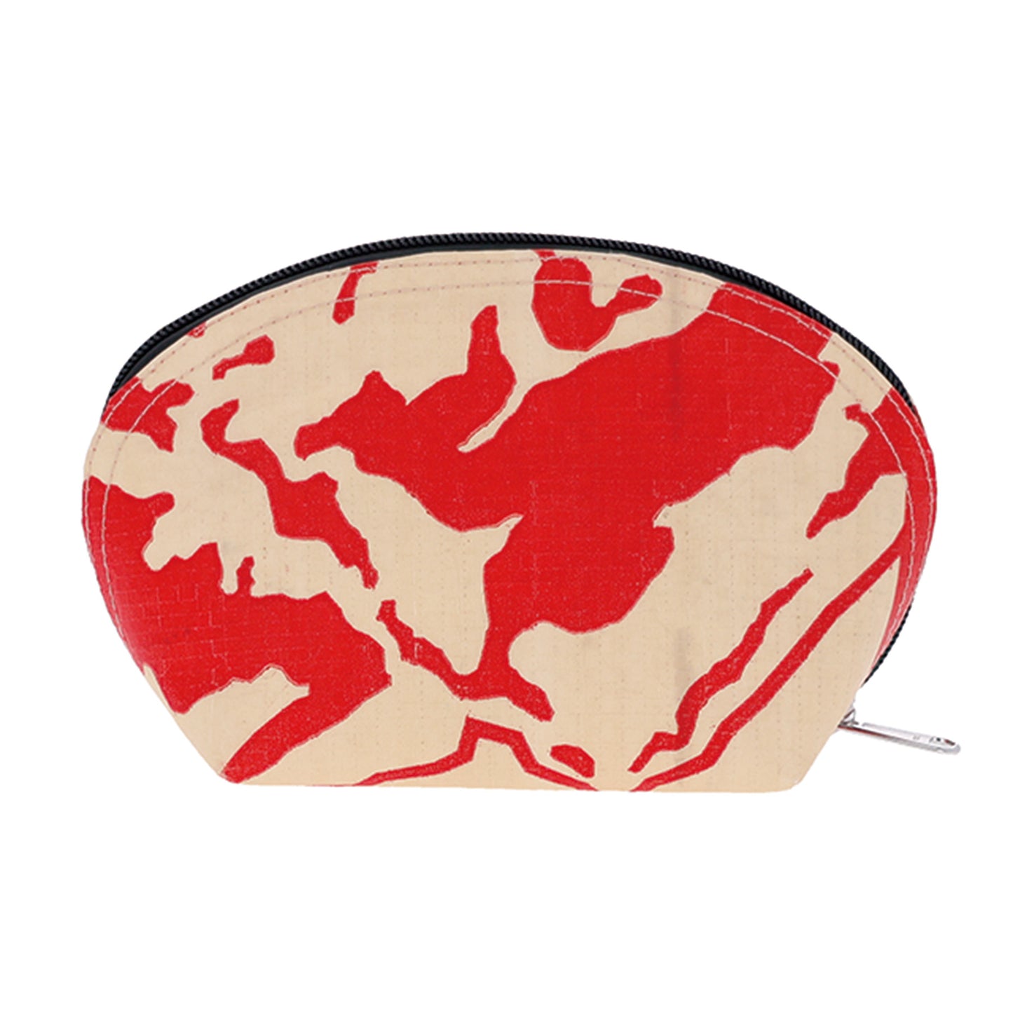 Pochette réutilisable Go Green Red Mountain pour produits divers recyclés du Cambodge