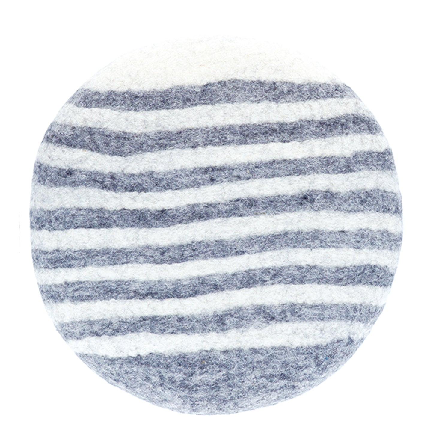 Coussin de chaise à rayures en feutre du Népal, divers articles, noir
