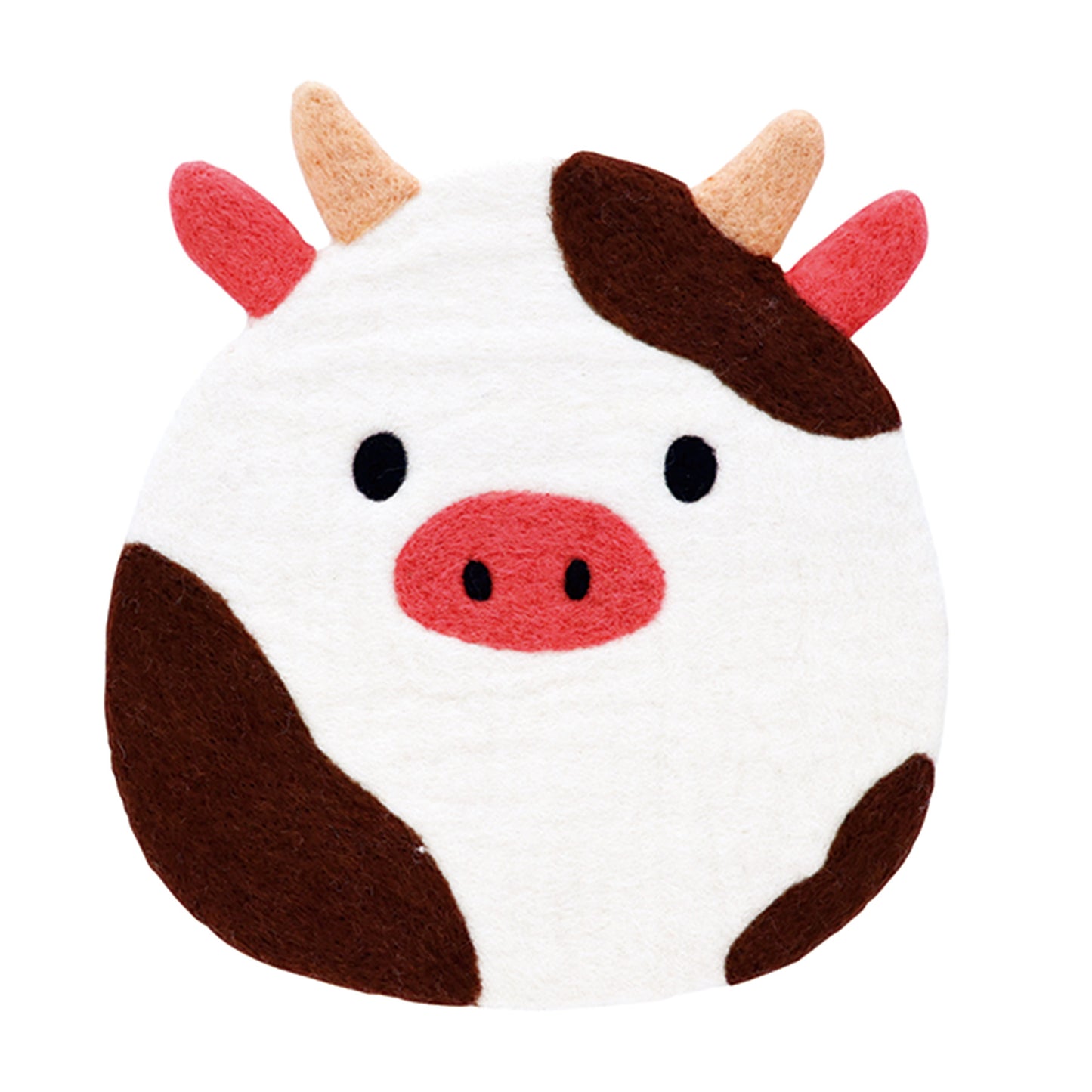 Coussin de chaise en feutre népalais, articles divers, motif vache