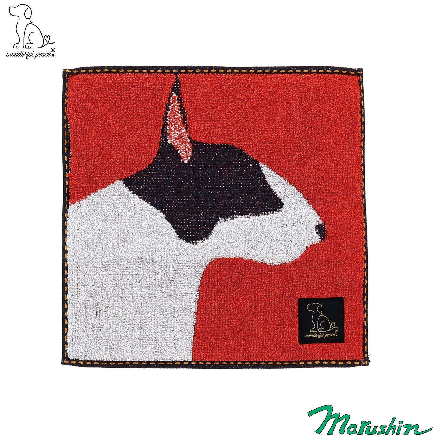 Serviette de toilette mini-bull terrier Wonderful Peace Profile