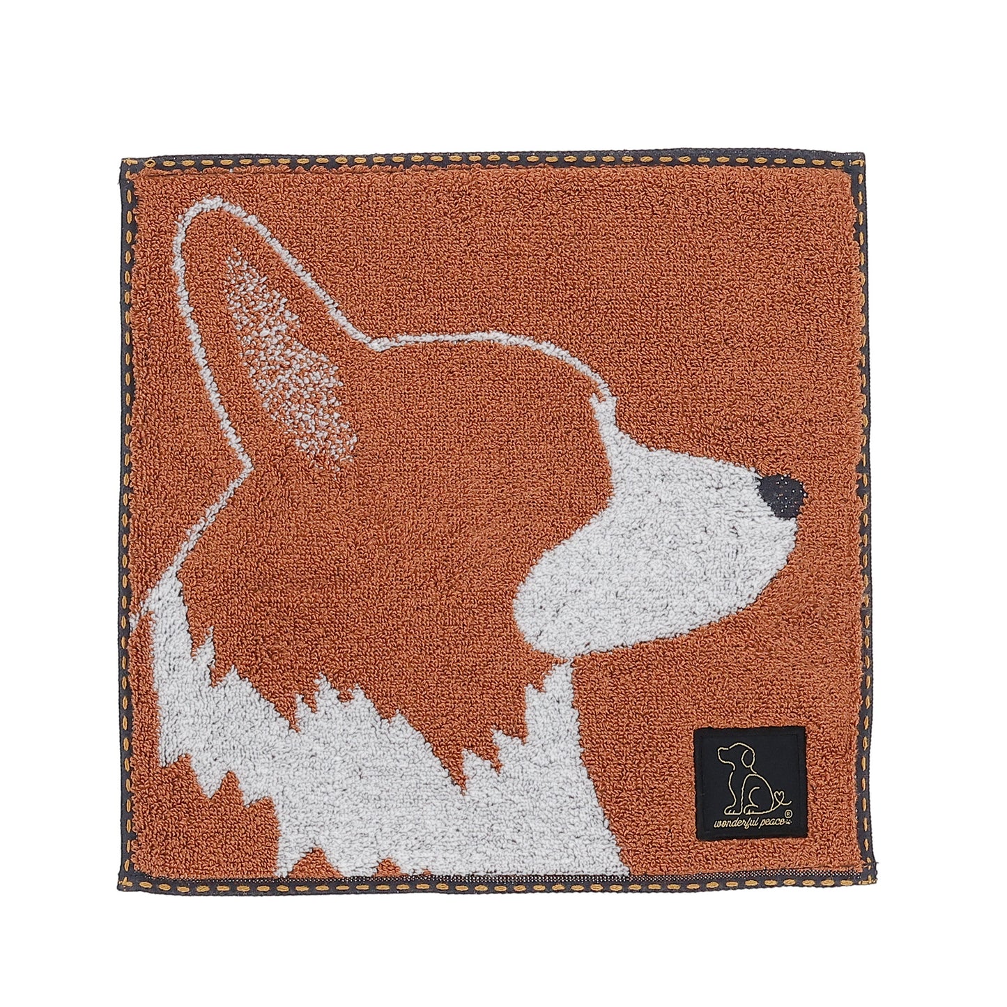 Wonderful Peace Profile Corgi Mini Towel