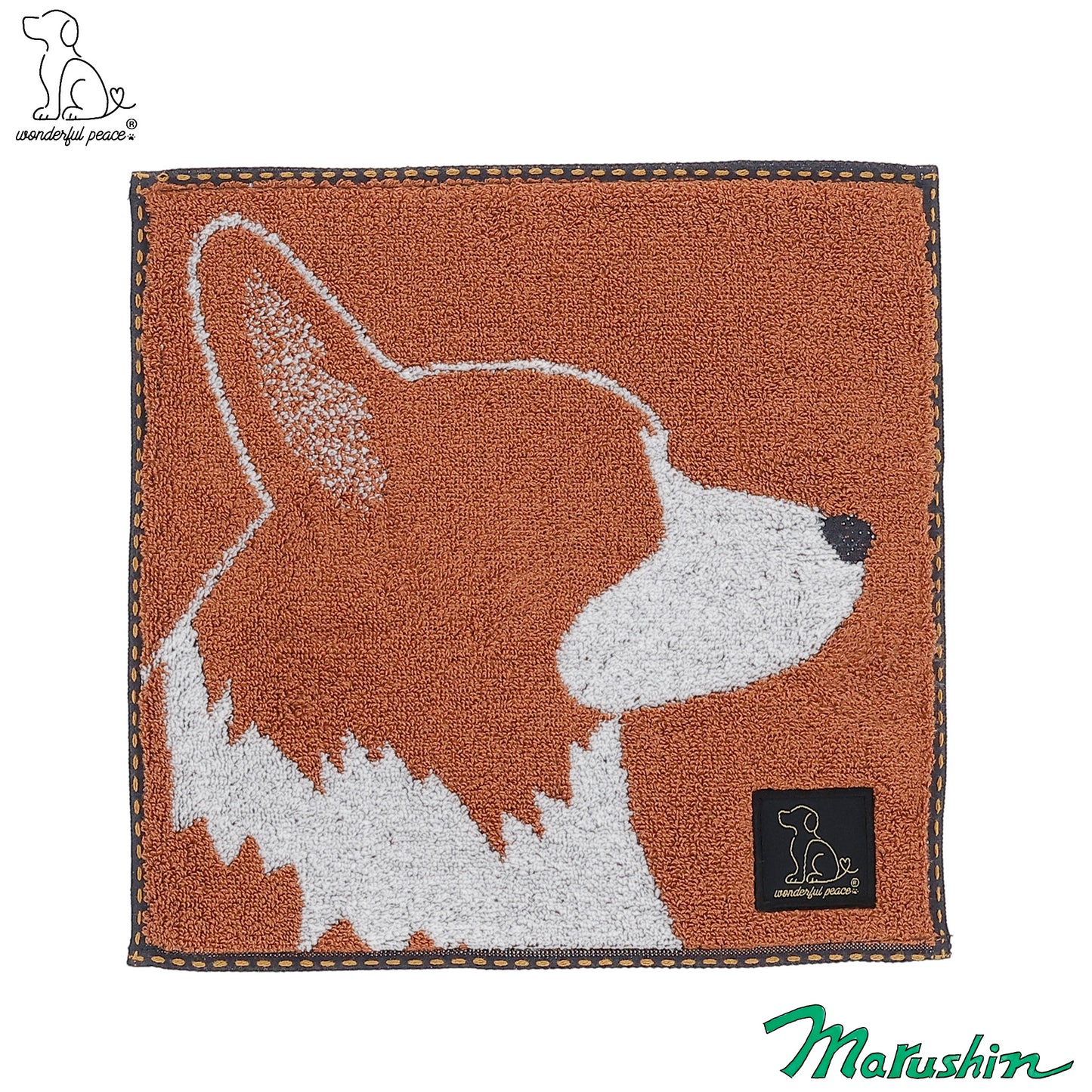 Mini serviette Corgi Wonderful Peace Profile