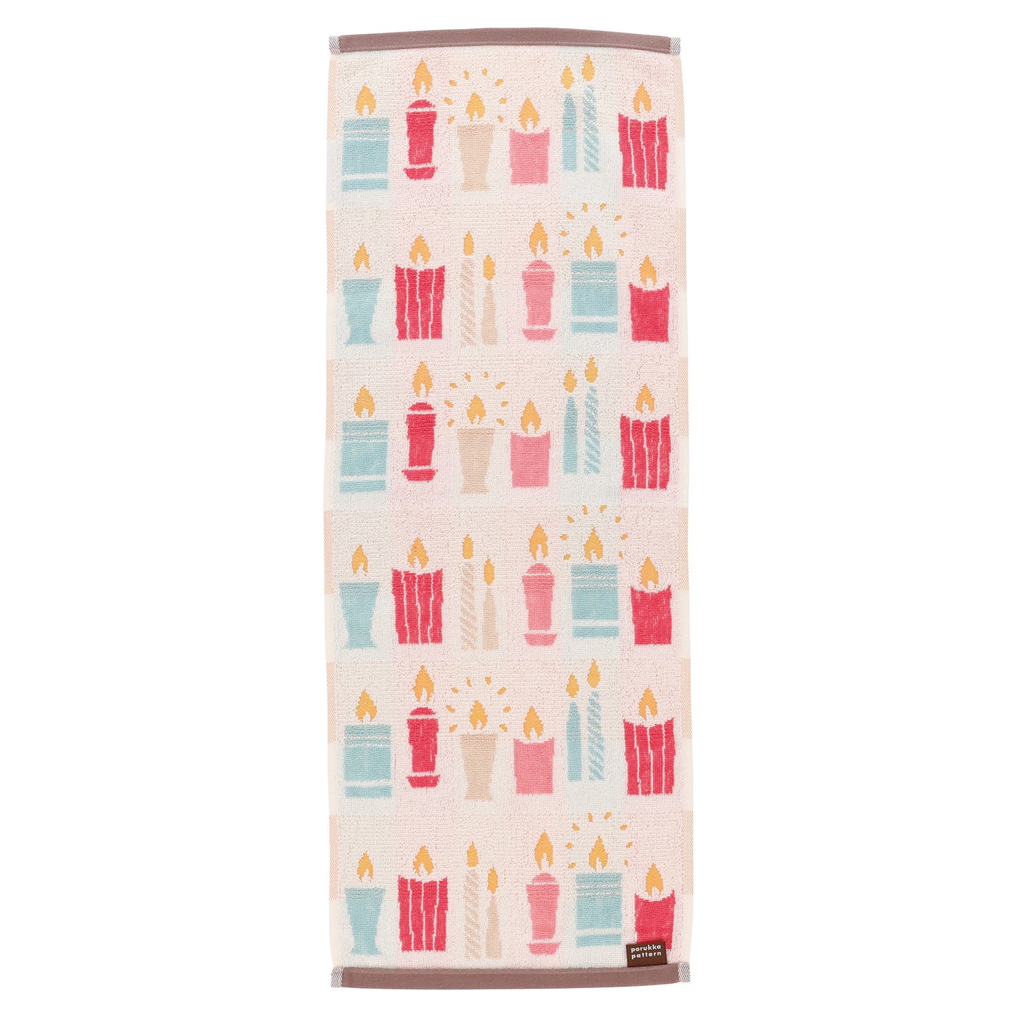 Porukka Pattern Candle skinny towel