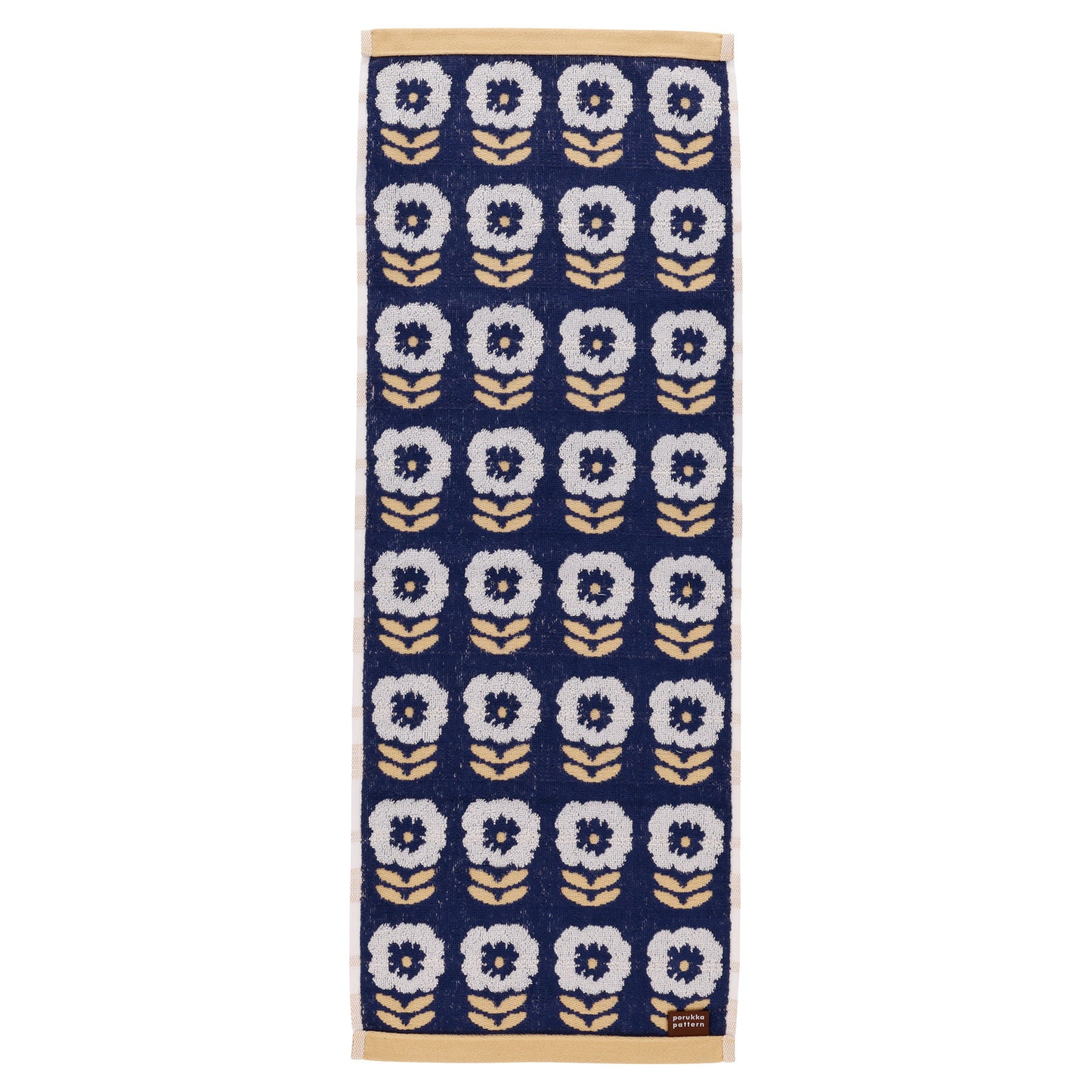Porukka Pattern Pansy skinny towel