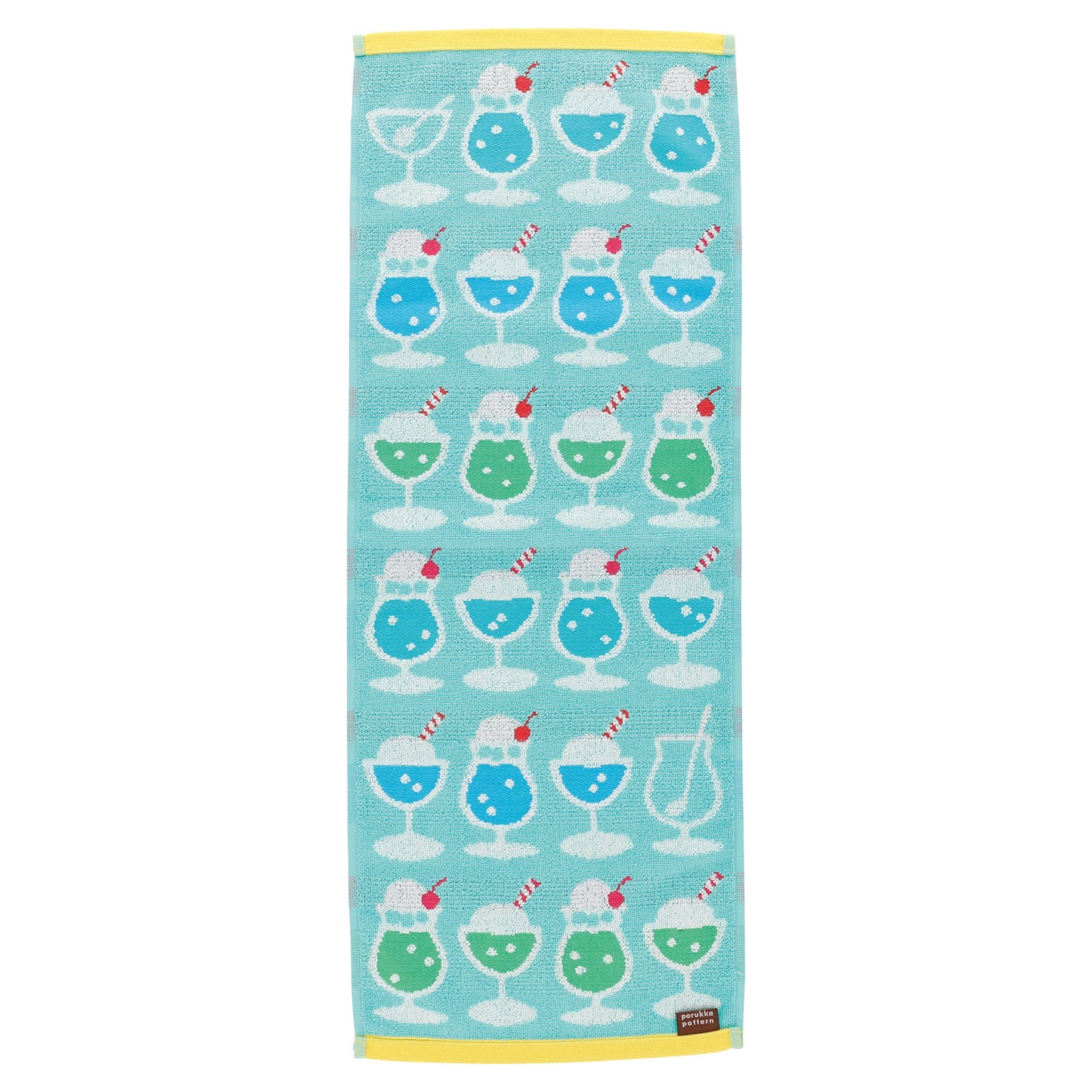 Porukka Pattern Cream Soda skinny towel