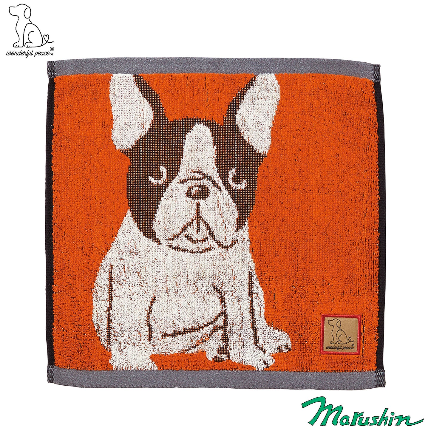 Wonderful Peace Love Eyes French Bulldog Carry Towel