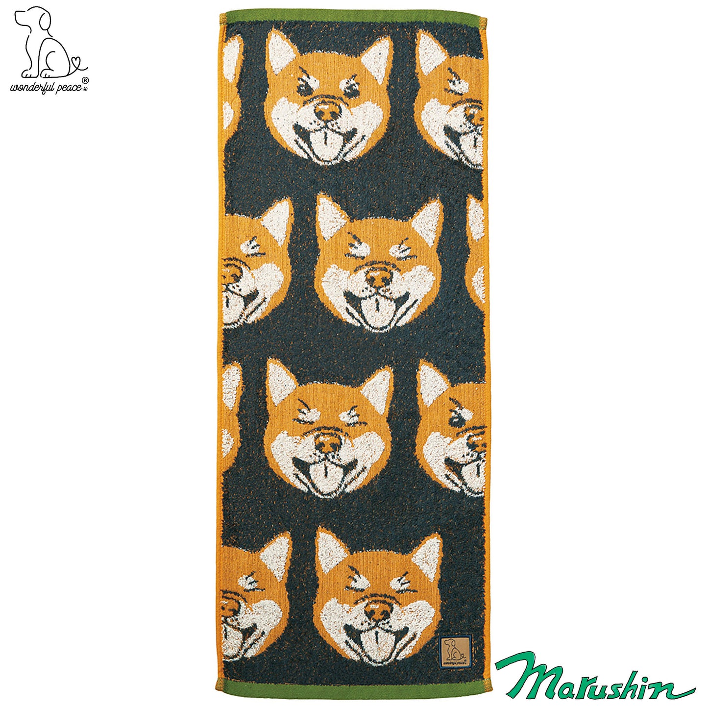 Wunderschönes dünnes Handtuch mit Shiba Inu-Motiv, Peace Love Eyes
