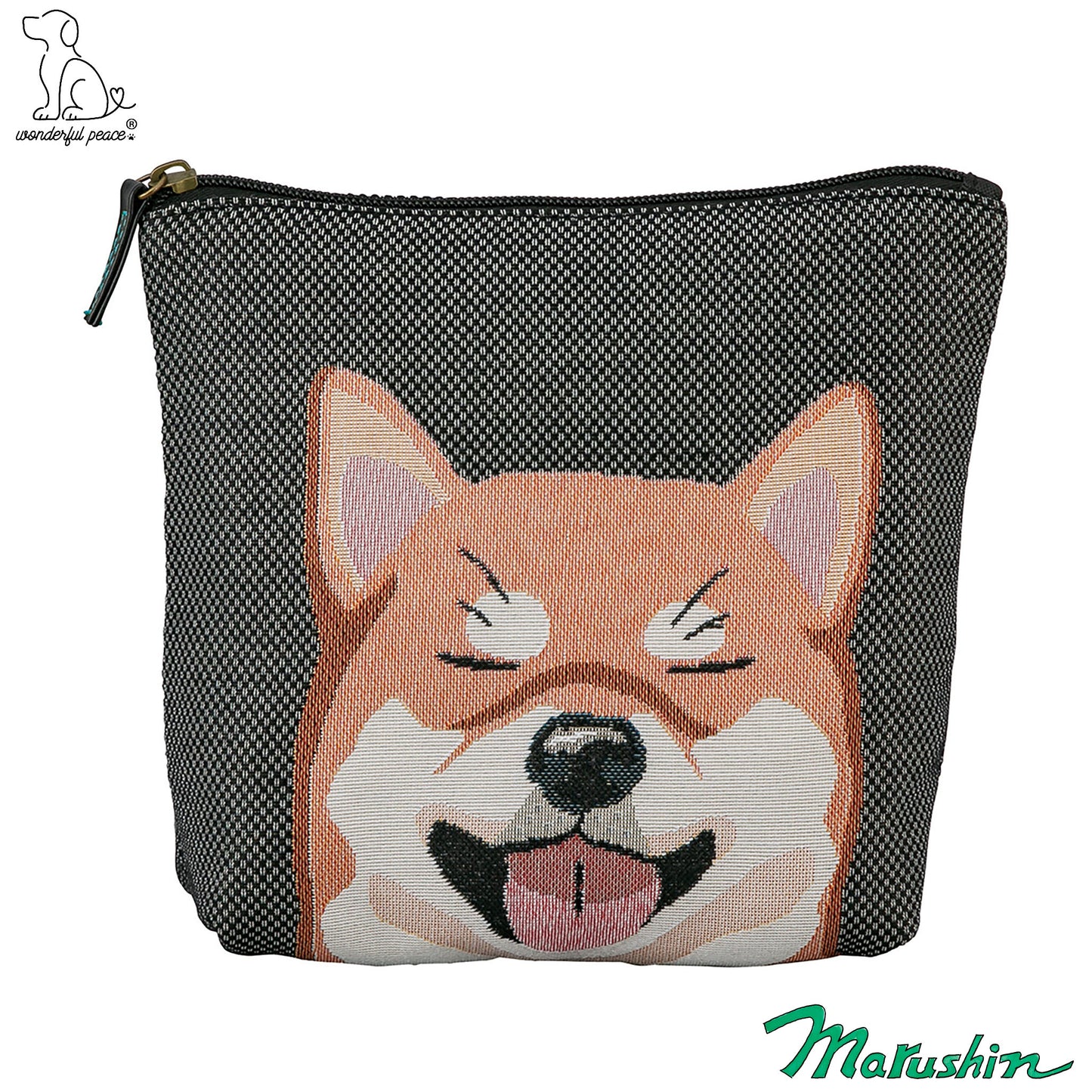 Wonderful Peace Love Eyes Shiba Inu Pouch