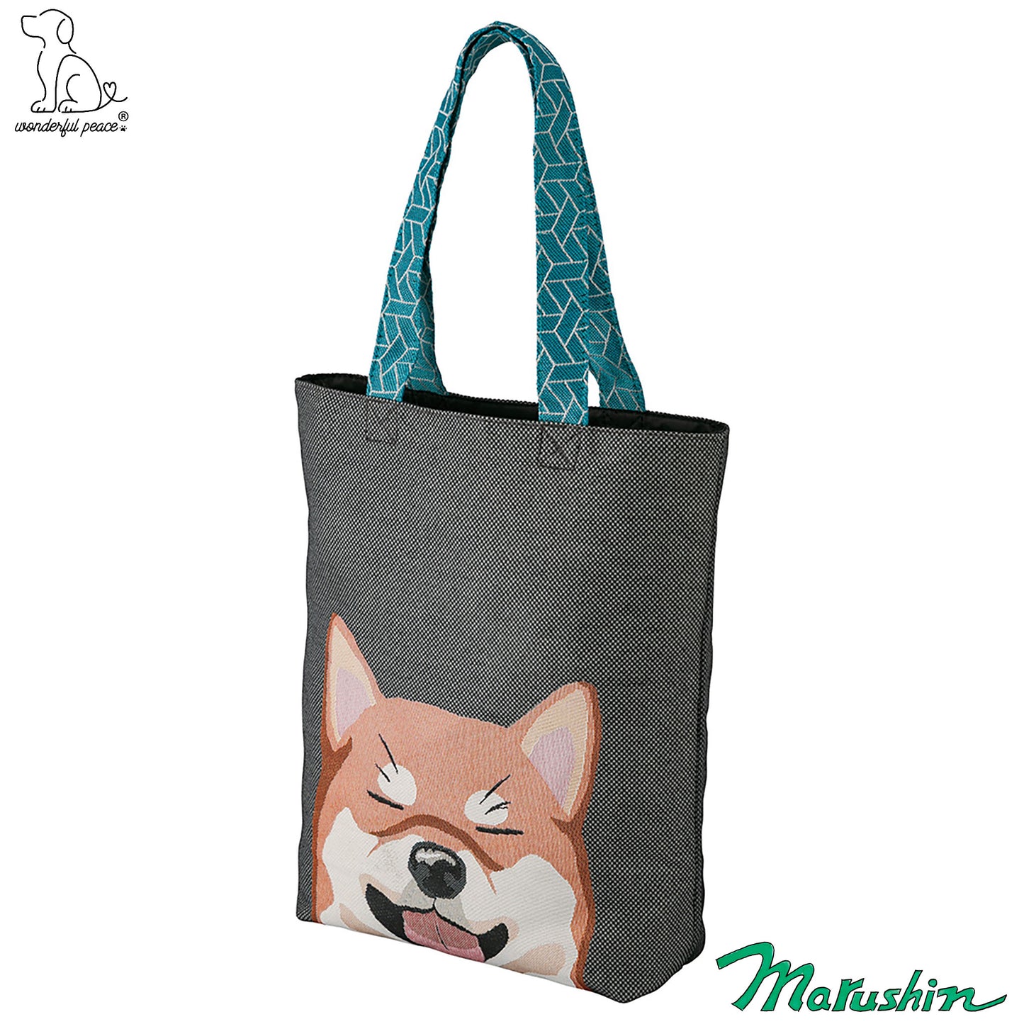 Wonderful Peace Love Eyes Shiba Inu Tote Bag