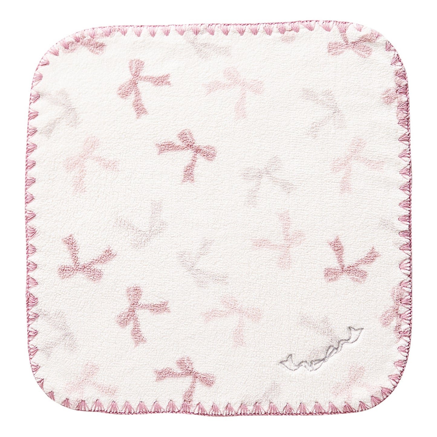 Pink Ribbon Fleur wash towel