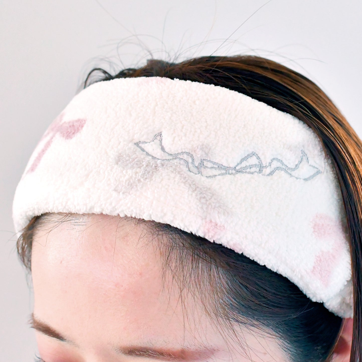 Pink Ribbon Fleur hair band