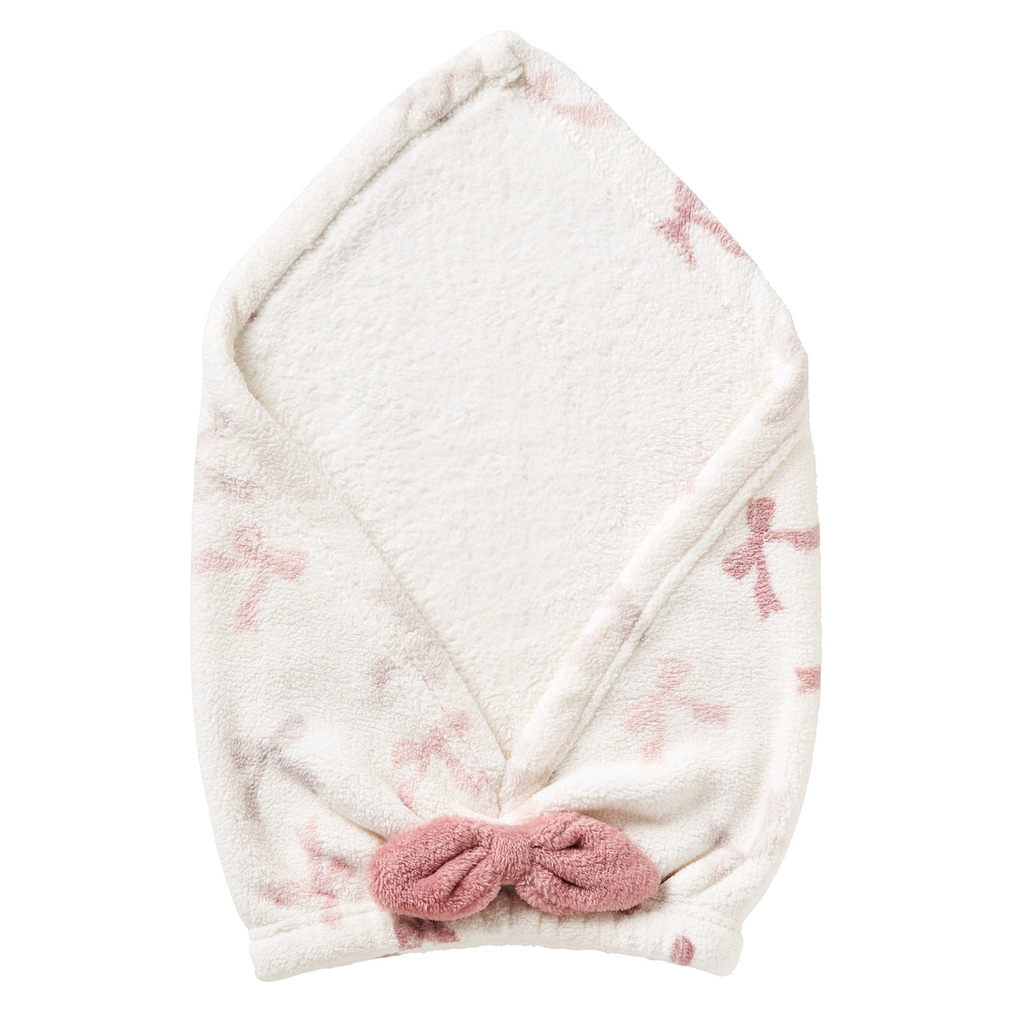 Pink Ribbon Fleur hair dry towel