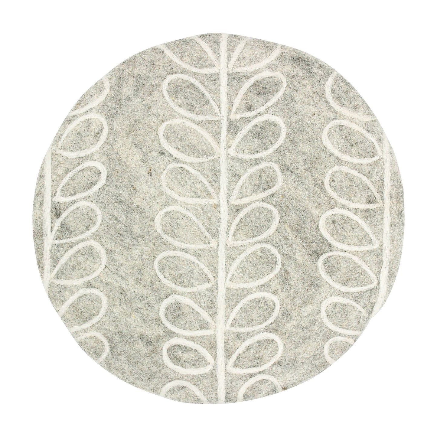 Nepal felt miscellaneous goods kitchen plant Trivet gray