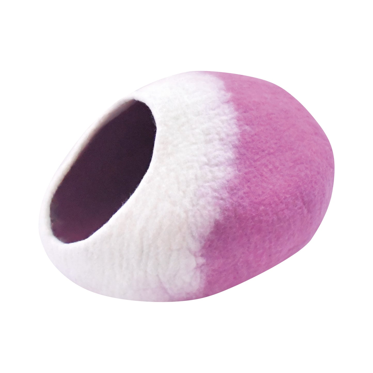 Nepal felt miscellaneous goods oval wool dome cat dome purple