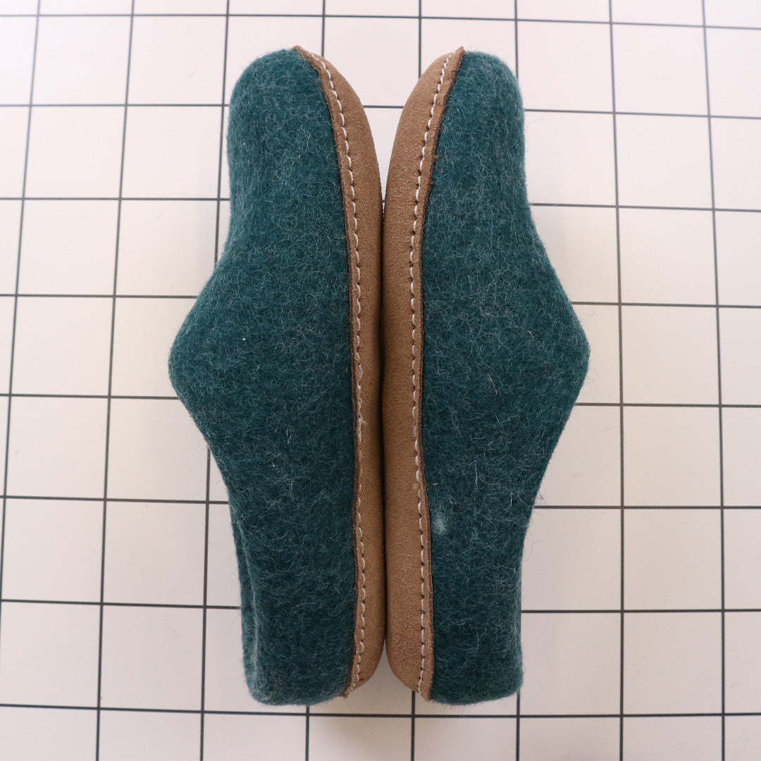 Nepal felt miscellaneous goods Pokapoka room shoes M green