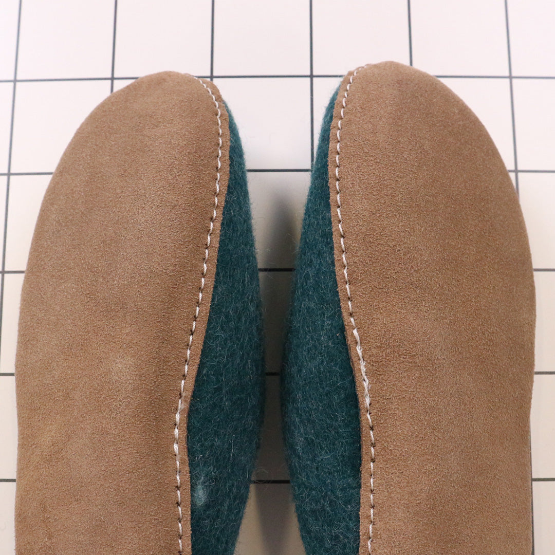 Nepal felt miscellaneous goods Pokapoka room shoes L green