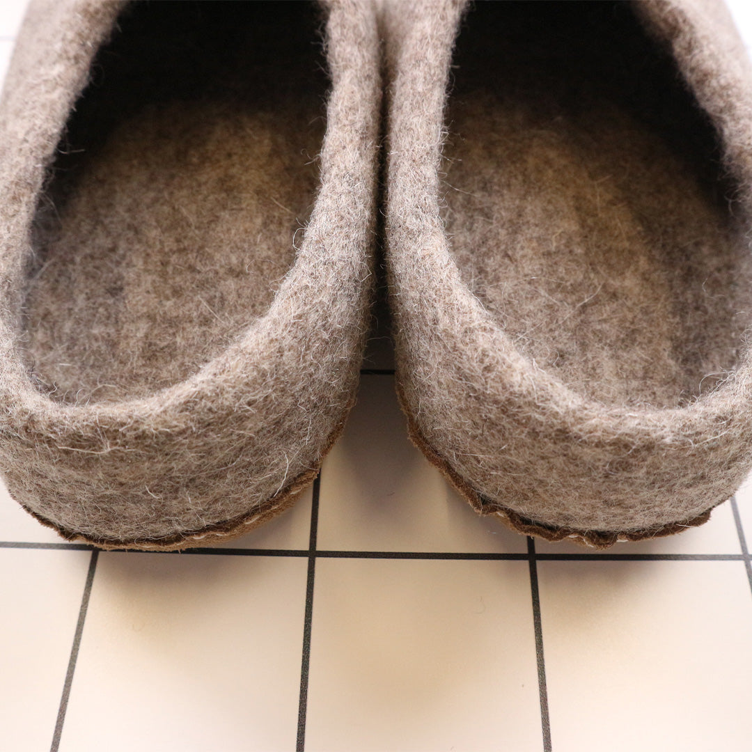 Nepal felt miscellaneous goods Pokapoka room shoes L gray