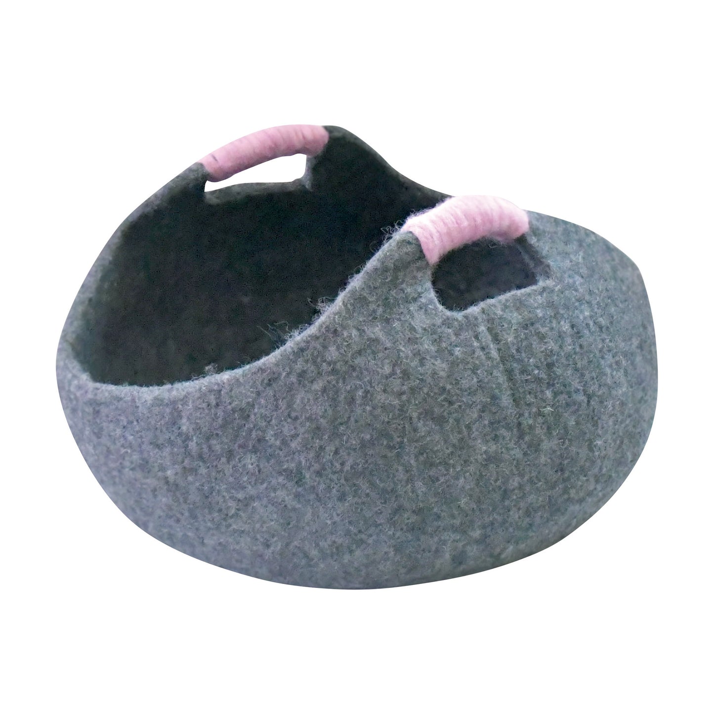 Nepal felt miscellaneous goods natural basket M gray