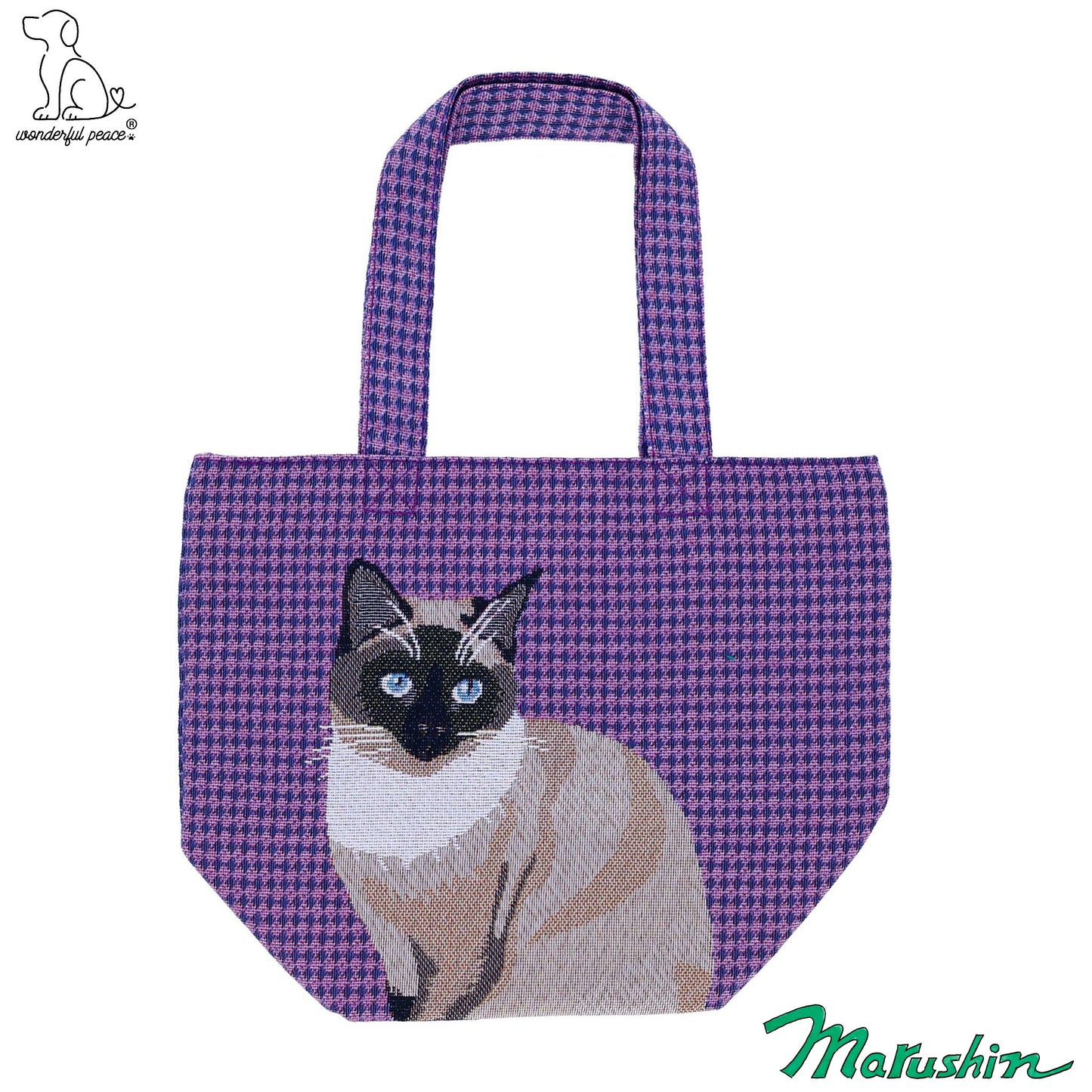 Magnifique mini sac Peace Life en forme de chat siamois