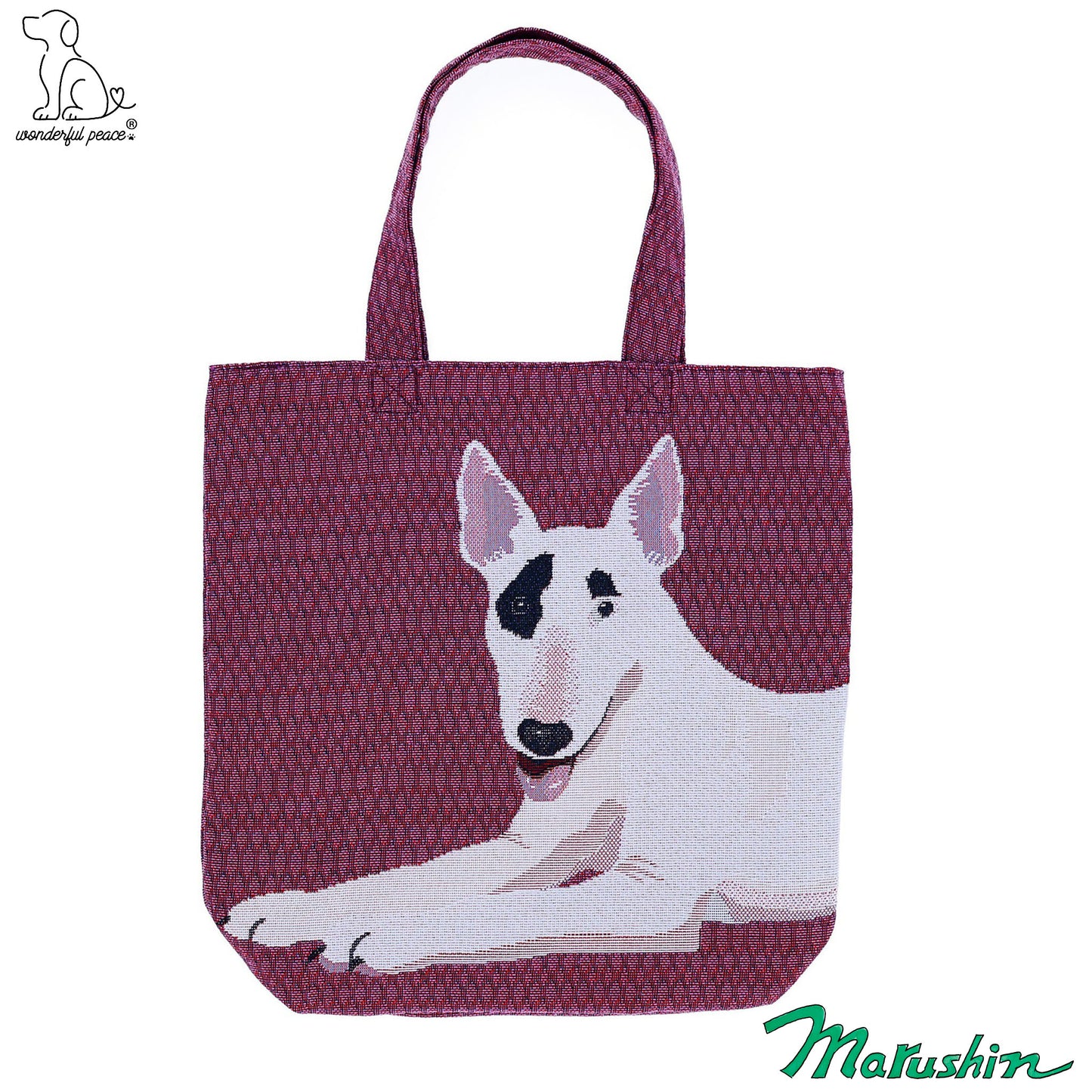 Magnifique sac fourre-tout Peace Life Bull Terrier