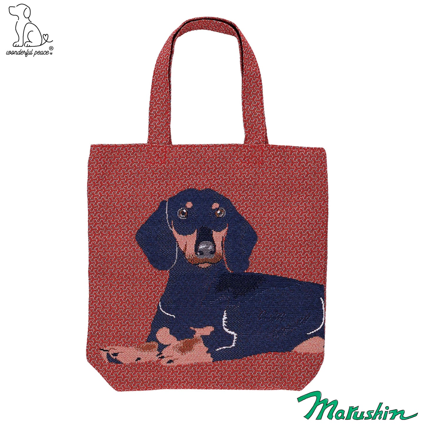 Sac fourre-tout teckel Wonderful Peace Life
