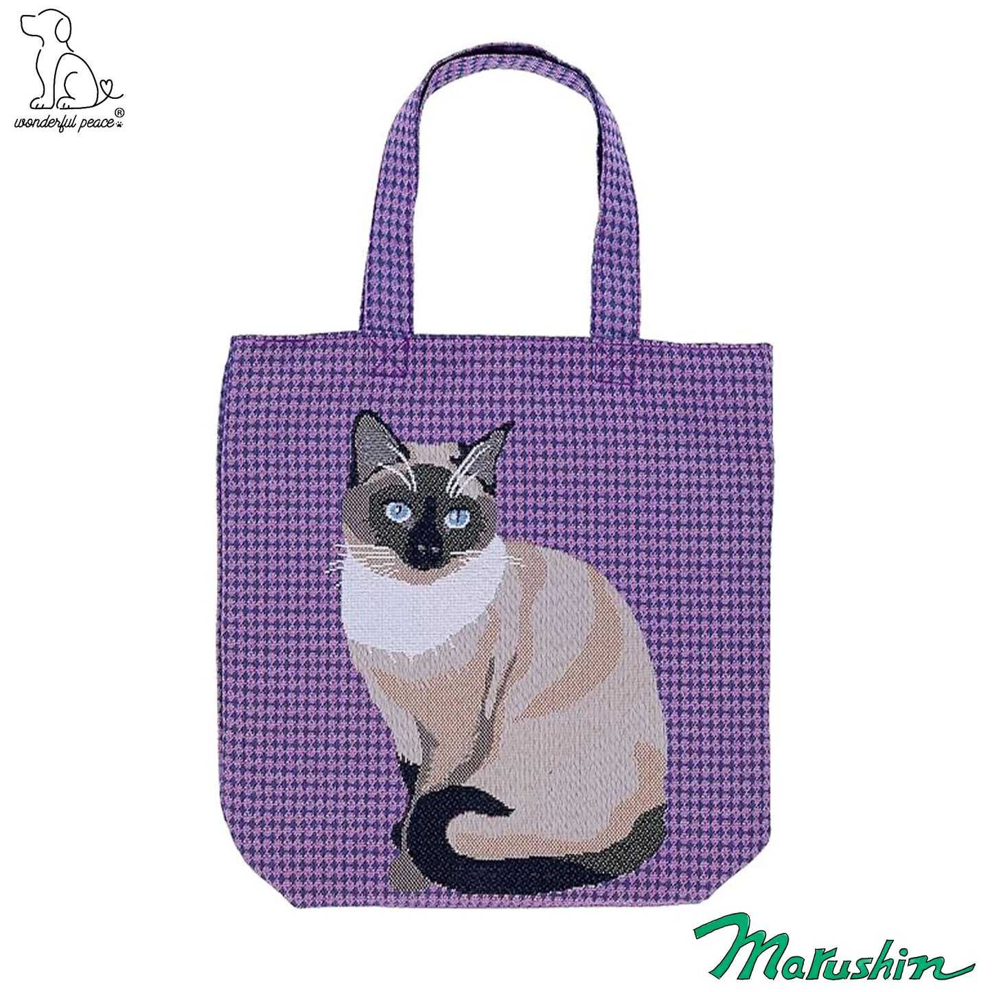 Sac fourre-tout chat siamois Wonderful Peace Life