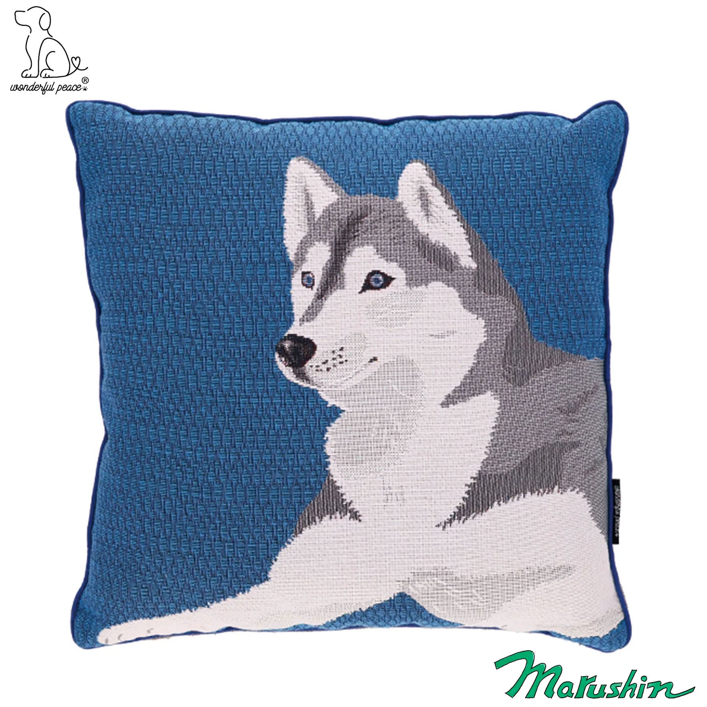 Coussin Husky Sibérien Wonderful Peace Life