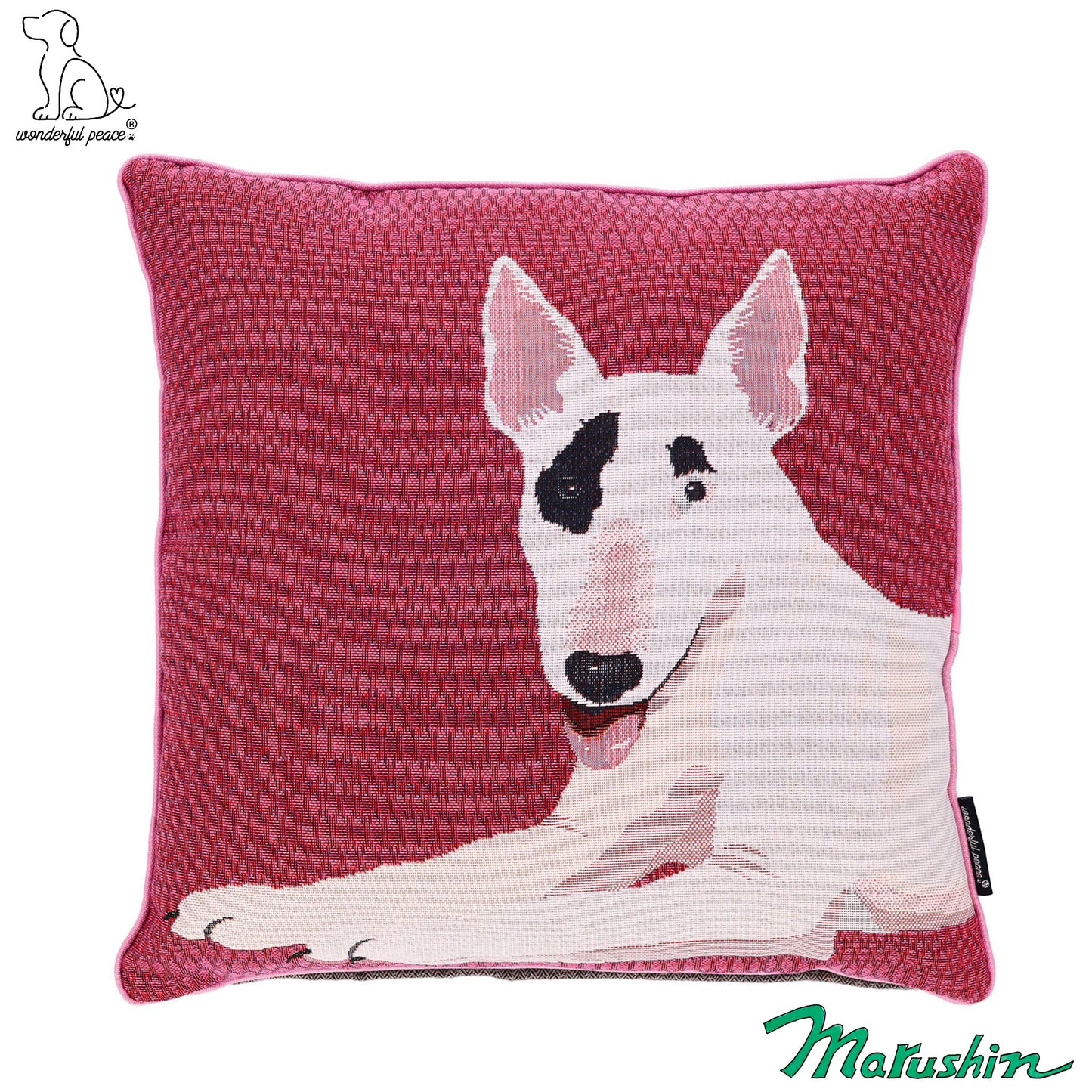 Magnifique coussin Peace Life Bull Terrier