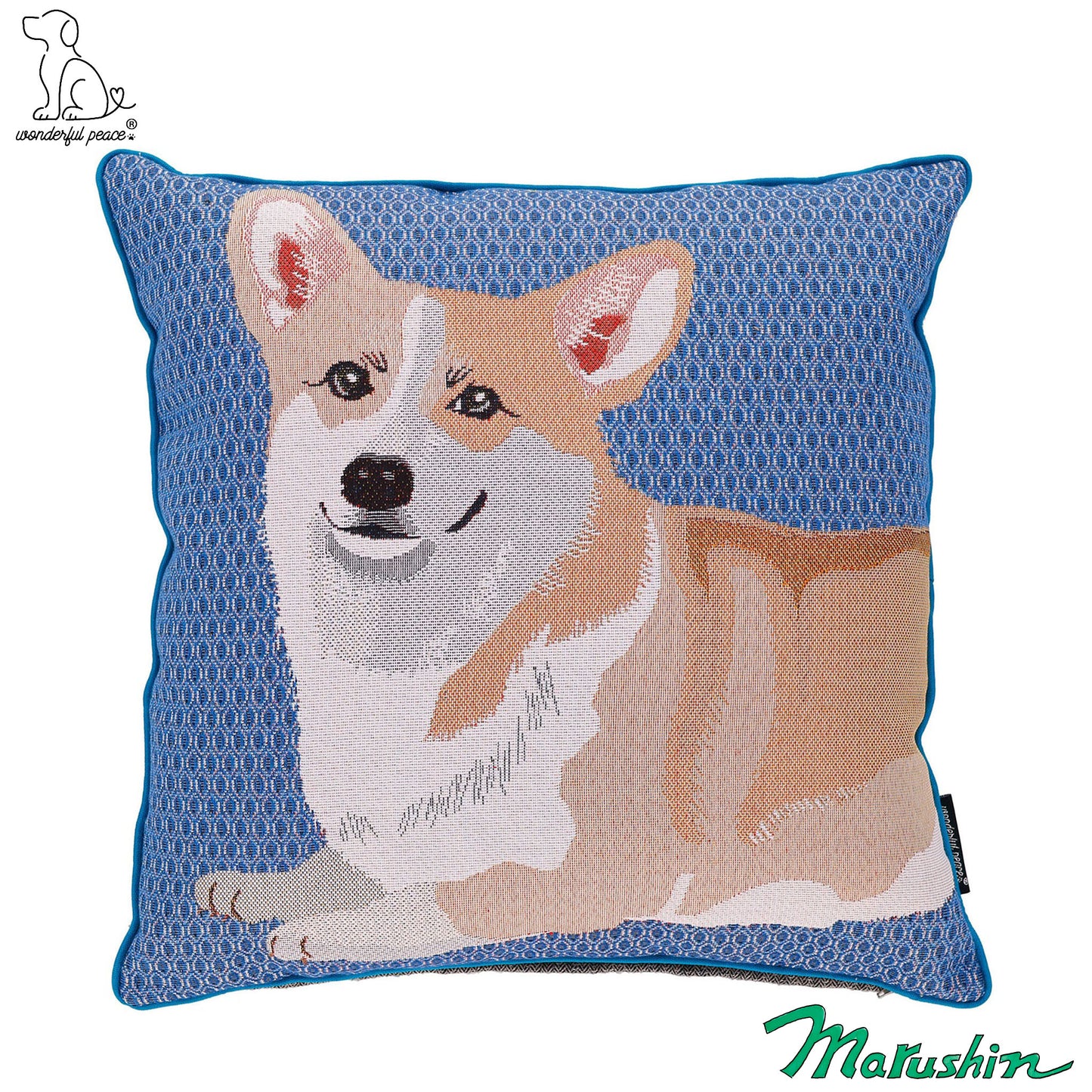 Coussin Corgi Merveilleux Peace Life