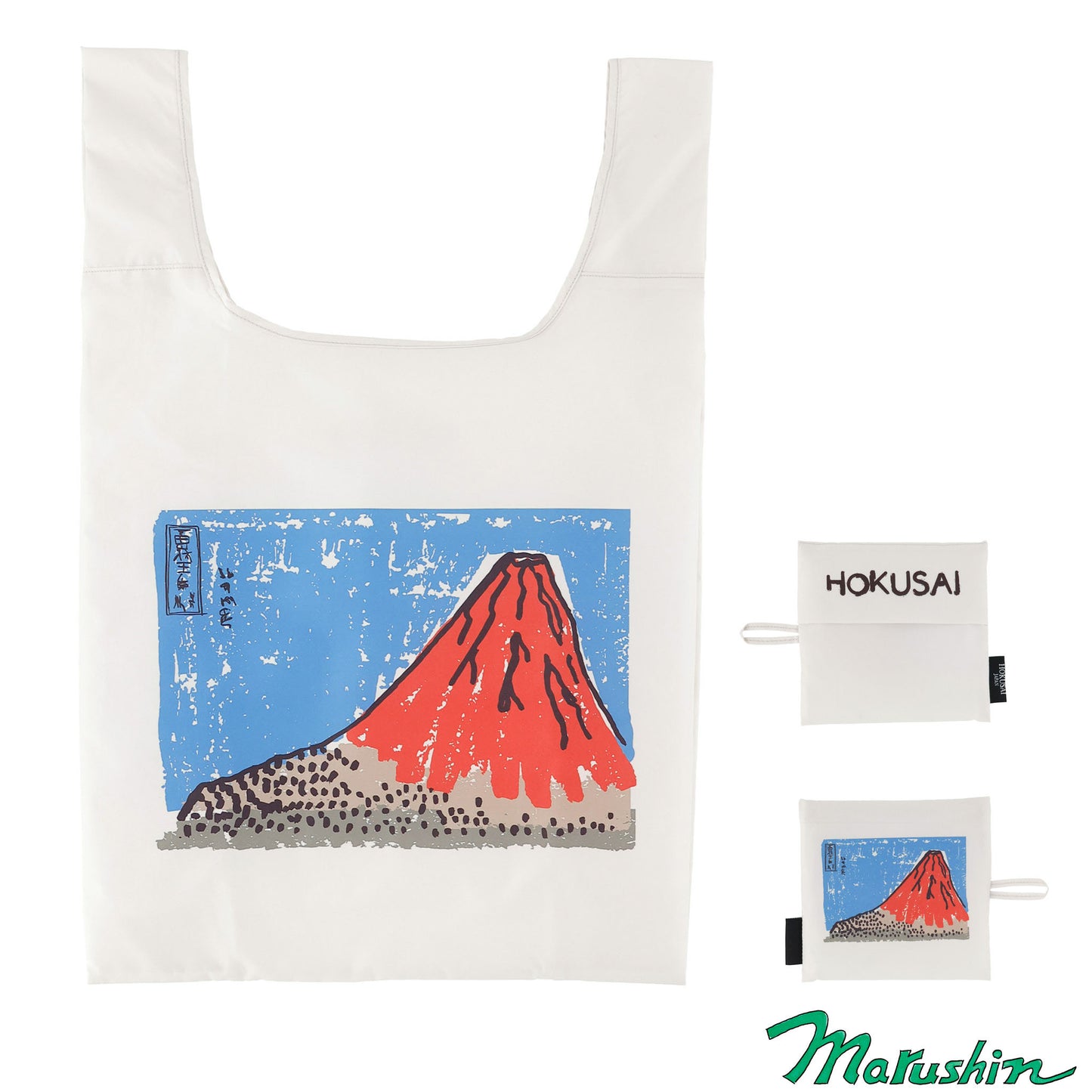 [Eco Bag] Katsushika Hokusai Akafuji Art Eco