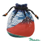 [Drawstring Pouch] Katsushika Hokusai Red Fuji Drawstring Pouch