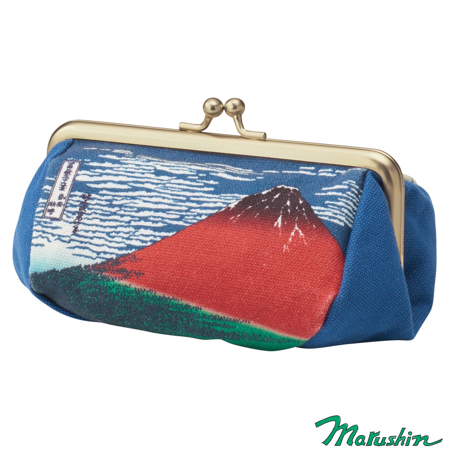 [Clasp Pouch] Katsushika Hokusai Namiura Akafuji Clasp