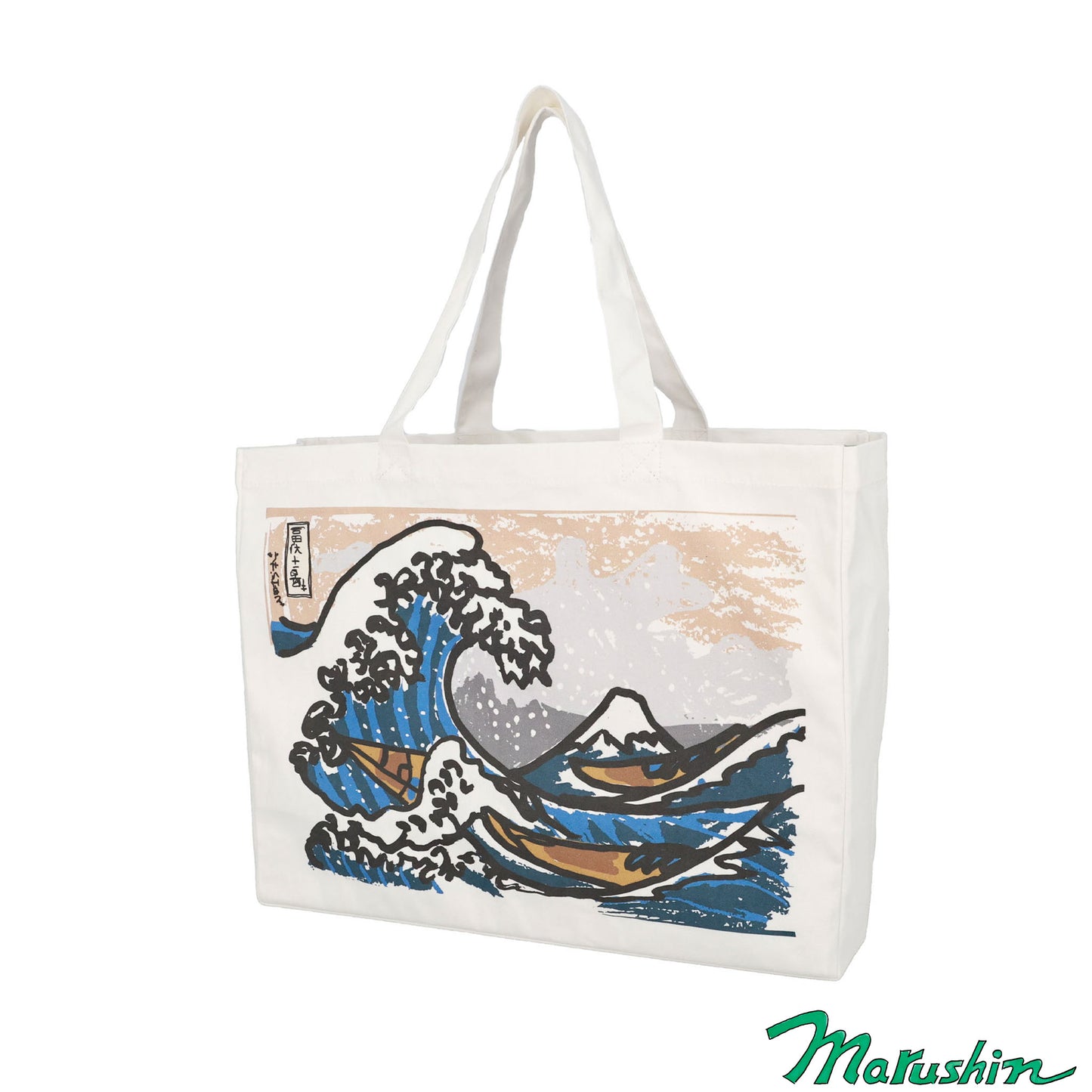 [M-Tote Tote Bag] Katsushika Hokusai Kanagawa Okinami Hidden Art Tote Bag