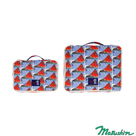 [Travel Pouch 2-Piece Set] Katsushika Hokusai Kaifu Kaisei Art Travel Pouch