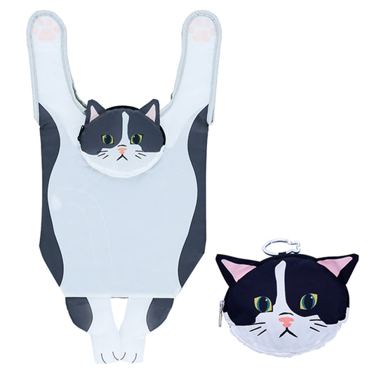 Wonderful Peace Hanging and Black and White Cat Eco Bag
