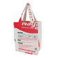 Sac fourre-tout vertical réutilisable Go Green Red Mountain, produits divers recyclés du Cambodge