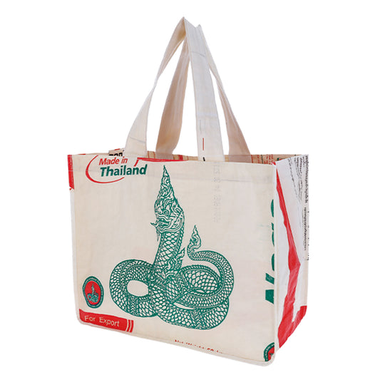 Sac fourre-tout horizontal en serpent recyclé, Cambodge