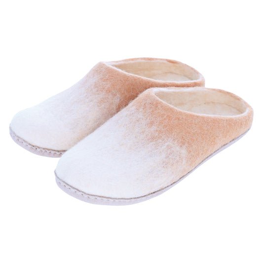 Nepal felt miscellaneous goods Room shoes L gradation brown