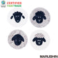 Nepal felt miscellaneous goods sheep coaster