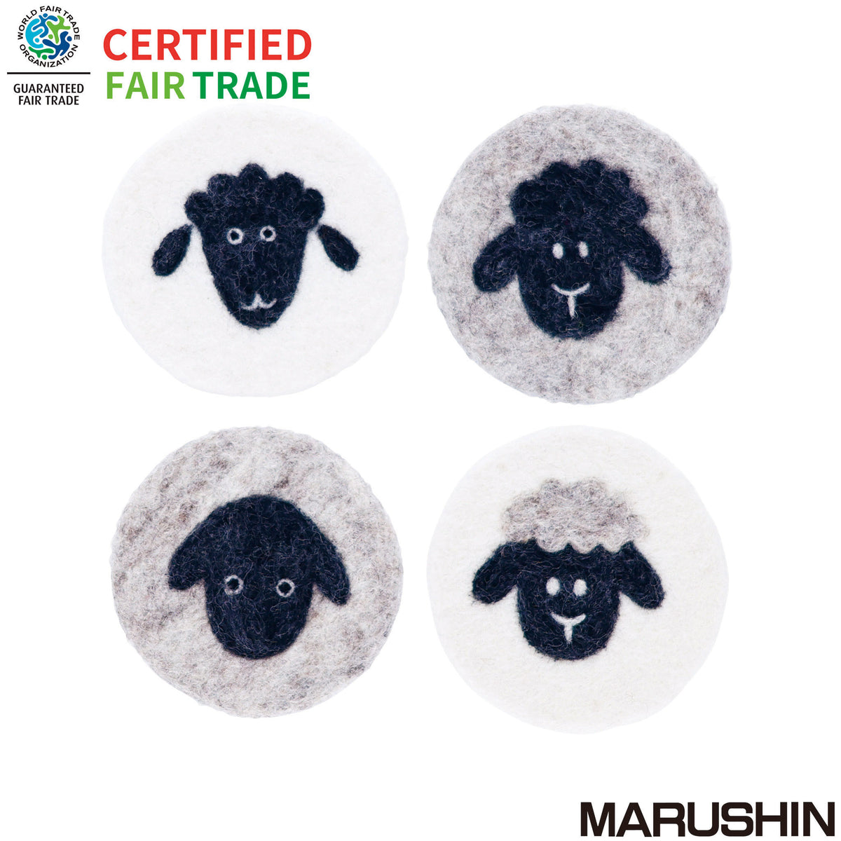 Nepal felt miscellaneous goods sheep coaster