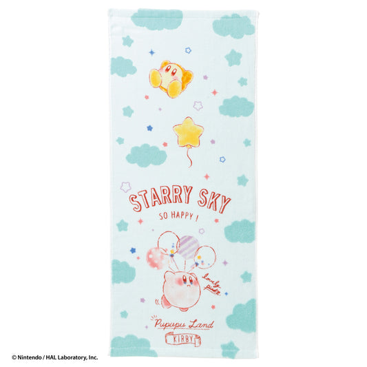 Kirby Cotton candy balloon Face towel