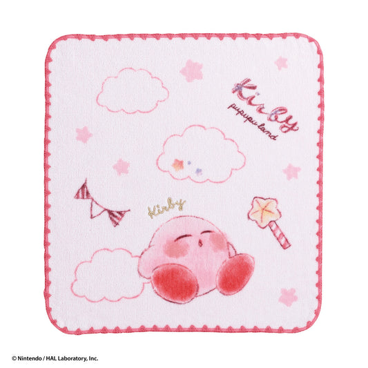 Kirby Cotton Candy Clouds and Kirby wash towel