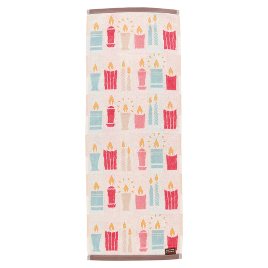 Porukka Pattern Candle skinny towel