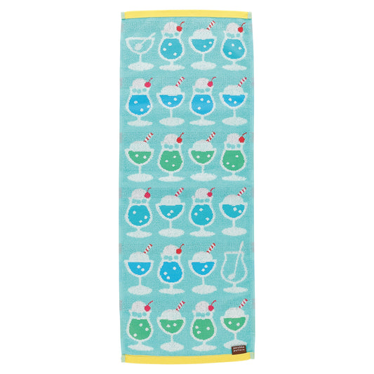 Porukka Pattern Cream Soda skinny towel