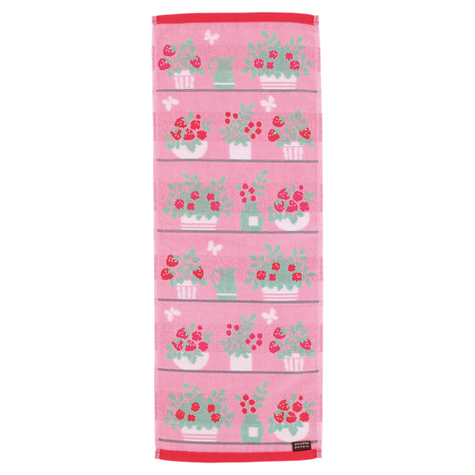 Porukka Pattern  Berry Pot skinny towel