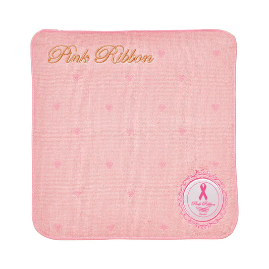Pink Ribbon Ribbon Label mini towel